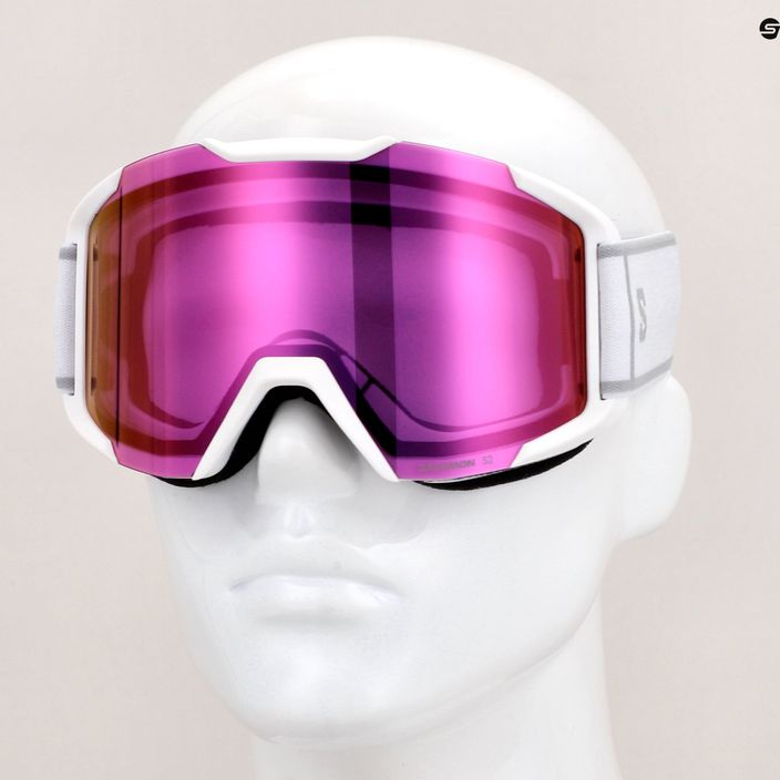 Salomon XV ski goggles white/ruby 3