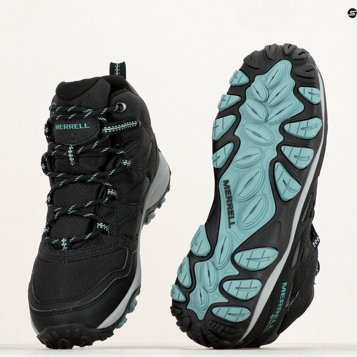 Women's hiking boots Merrell West Rim Sport Mid GTX black 8