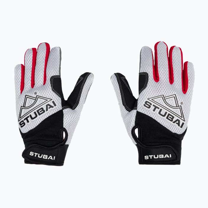 STUBAIEternal Full Finger climbing gloves white and red 950062