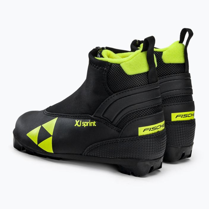 Fischer XJ Sprint children's cross-country ski boots black/yellow S40821,31 4