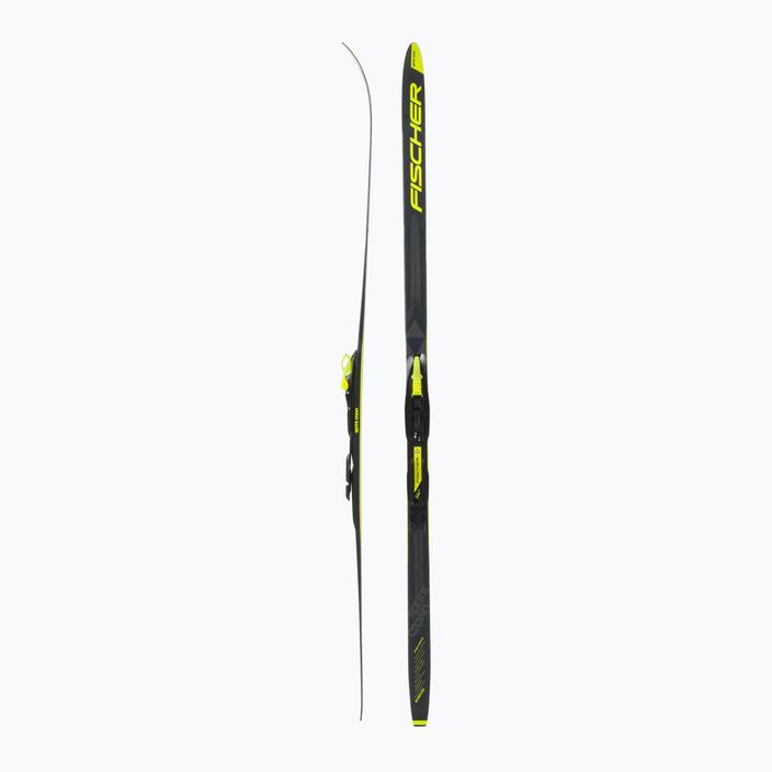 Fischer Sprint Crown + Tour Step-In children's cross-country skis black and yellow NP63019V 2