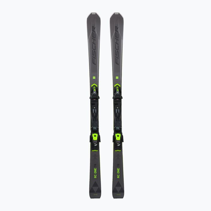 Downhill skis Fischer RC ONE 74 AR + RS 10 PR grey A09622 T40821