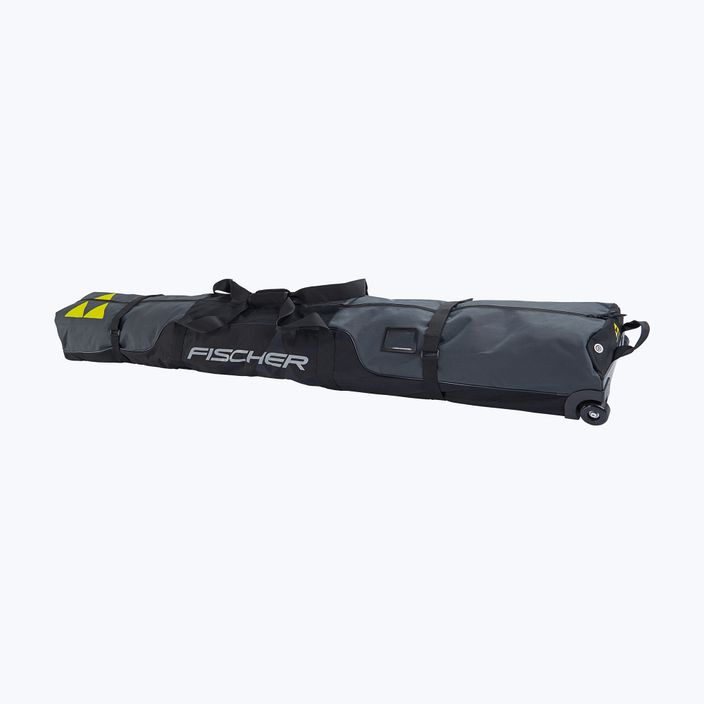 Ski bag Fischer Skicase 2 Pair Alpine Race Wheels grey/black/yellow