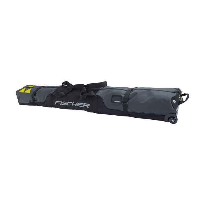 Ski bag Fischer Skicase 2 Pair Alpine Race Wheels grey/black/yellow 2