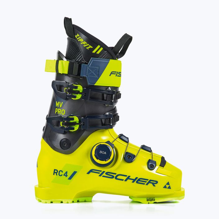 Men's ski boots Fischer RC4 PRO MV GW BOA ZF CFC yellow/carbon 6