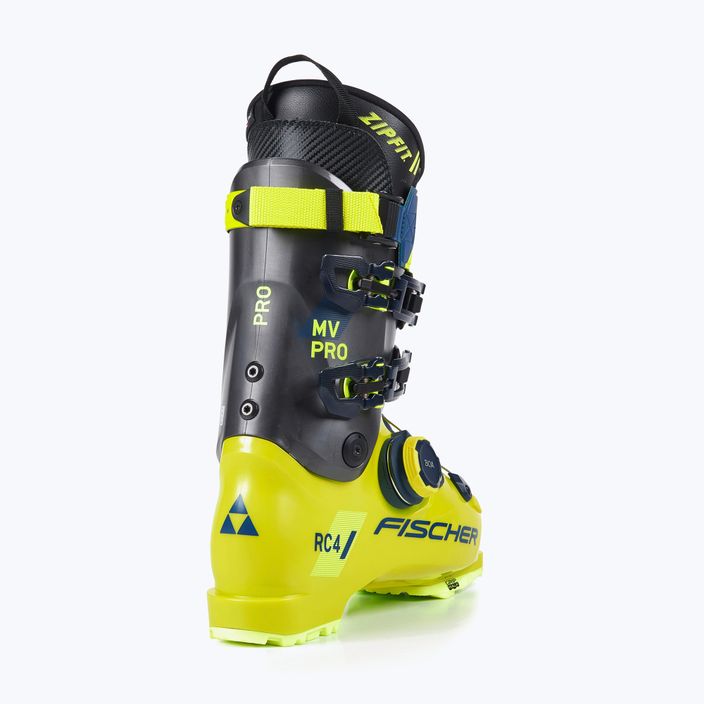 Men's ski boots Fischer RC4 PRO MV GW BOA ZF CFC yellow/carbon 9
