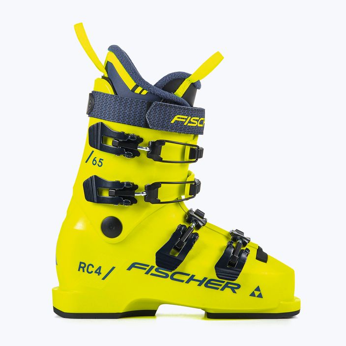 Children's ski boots Fischer RC4 65 JR yellow/yellow 6