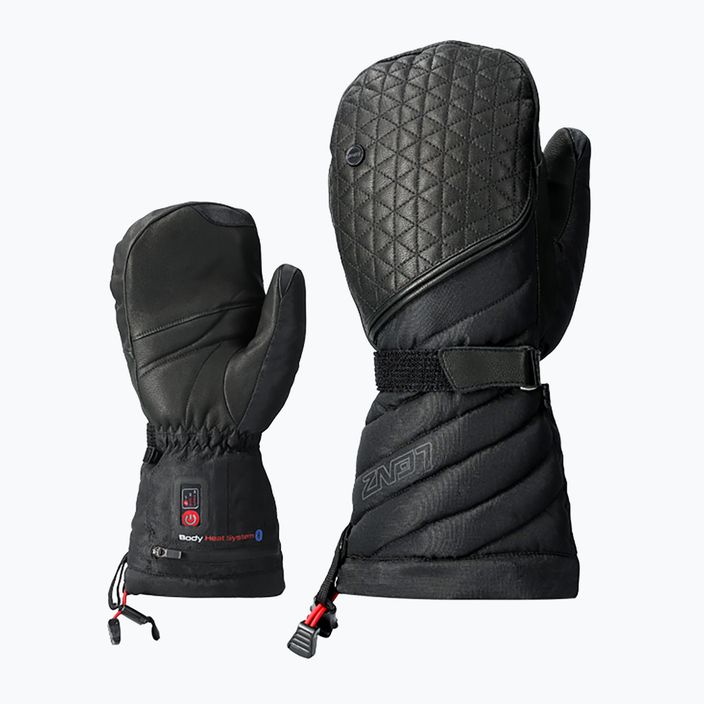 Women's heated ski glove Lenz Heat Glove 6.0 Finger Cap Mittens black 1206 7