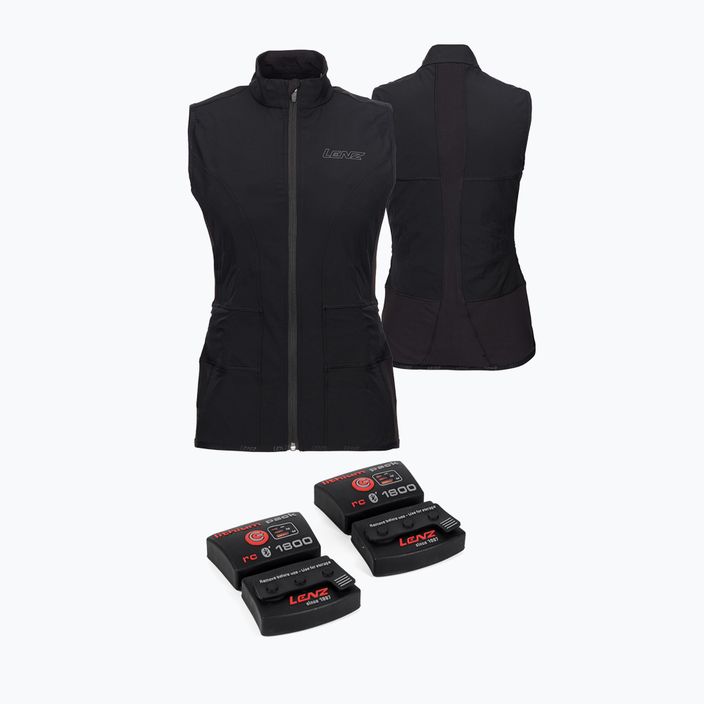 Women's heated ski waistcoat Lenz Set Of Lithium Pack Rcb 1200 + Lithium pack RCB 1800 black 1920 5
