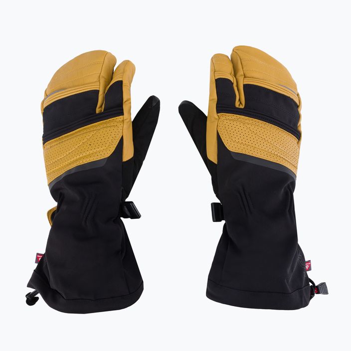 Lenz Heat Glove 8.0 Finger Cap Lobster heated ski glove black and yellow 1207 3