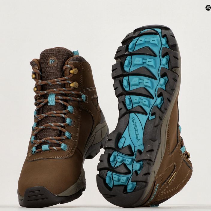 Women's hiking boots Merrell Vego Mid LTR WP dark earth/british blue 9