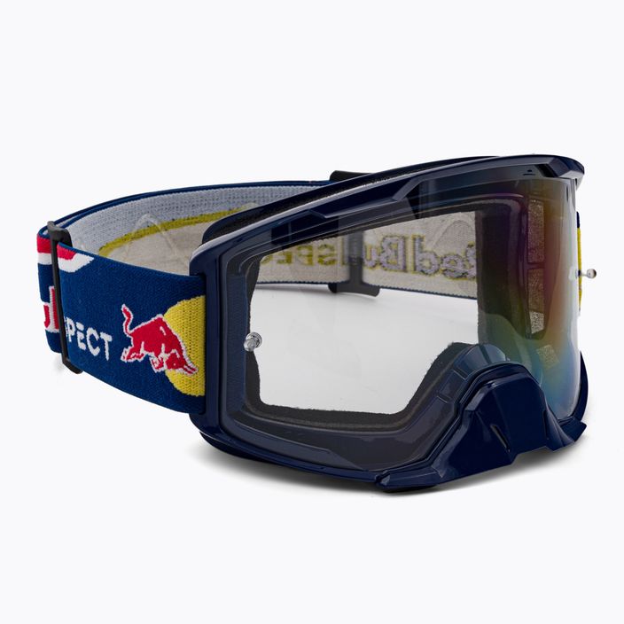 Red Bull SPECT Strive shiny dark blue/blue/red/clear 013S cycling goggles