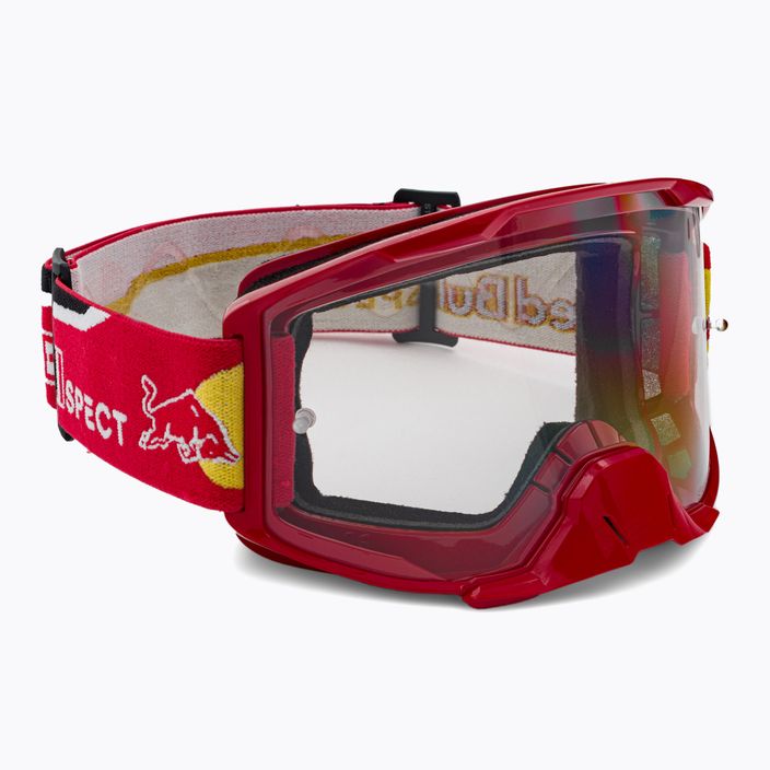 Red Bull SPECT Strive shiny red/red/black/clear 014S cycling goggles