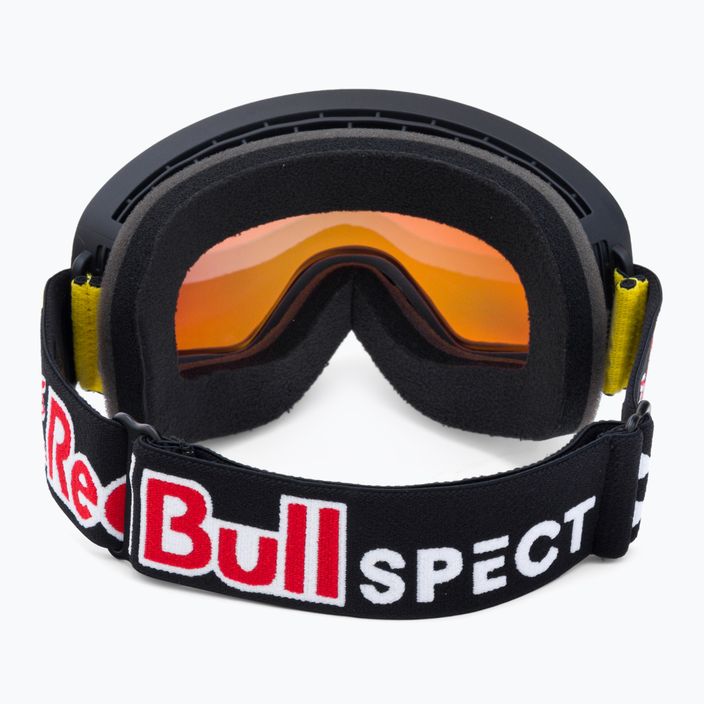 Red Bull SPECT Rush matt black/black/orange red mirror/red snow 013 ski goggles 3