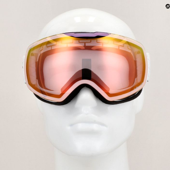 Julbo Shadow Reactiv High Contrast white/flash pink ski goggles 8