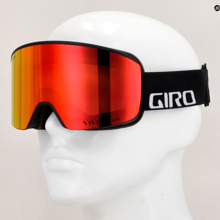 Giro Axis black wordmark/ember/infrared ski goggles 9