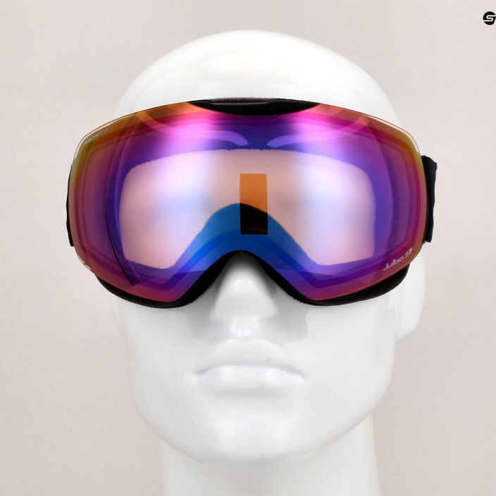Julbo Shadow Reactiv High Contrast ski goggles black/white/flash blue 7