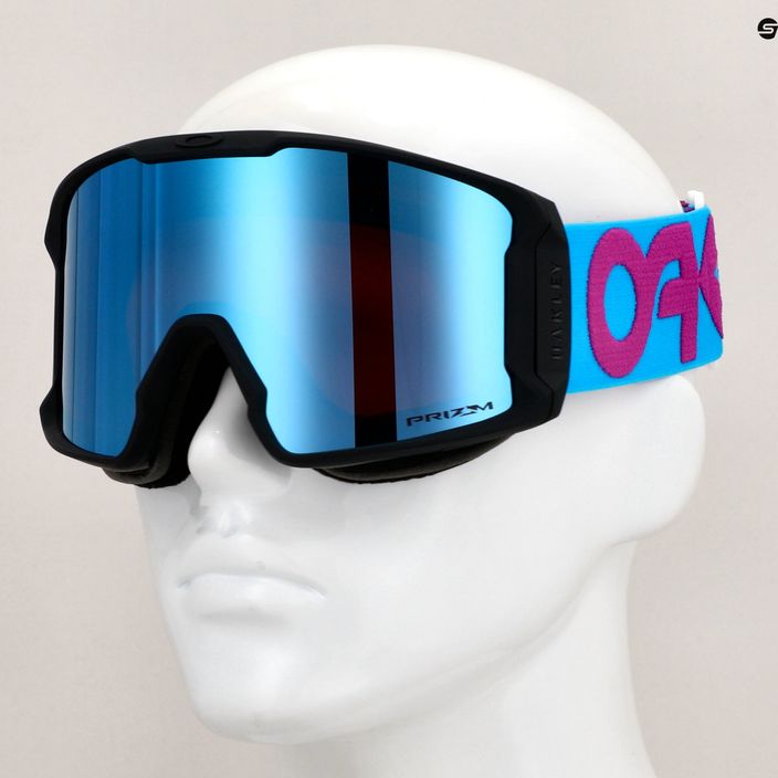 Oakley Line Miner L b1b purple blue/prizm snow sapphire iridium ski goggles 7