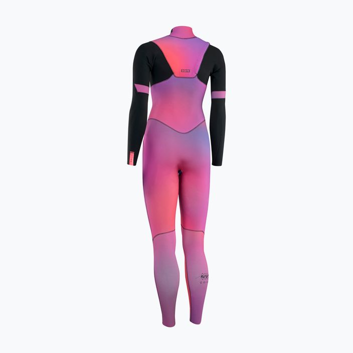 Women's ION Amaze Core 4/3 Front Zip pink gradient wetsuit 2