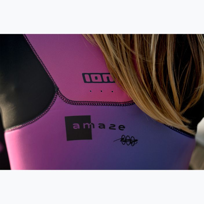 Women's ION Amaze Core 4/3 Front Zip pink gradient wetsuit 11