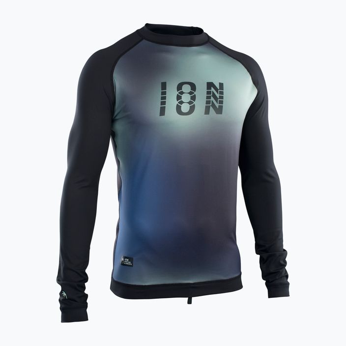 Men's ION Lycra Maze swim shirt black and navy blue 48232-4230