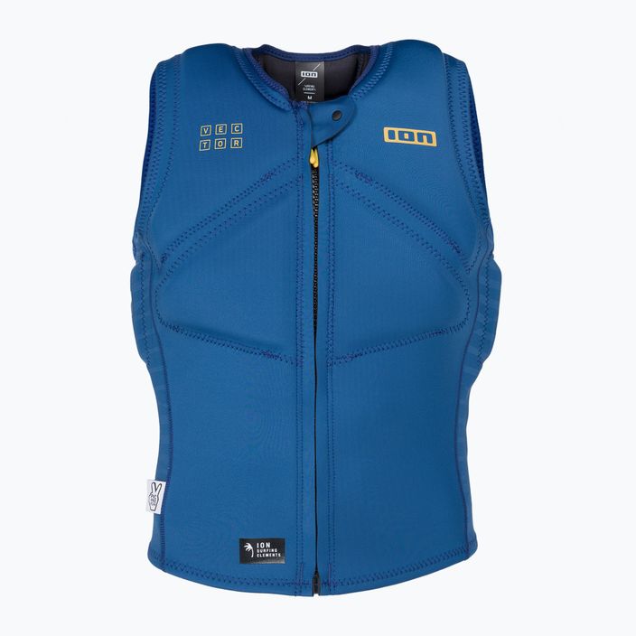 Men's ION Vector Core Front Zip protective waistcoat navy blue 48222-4165