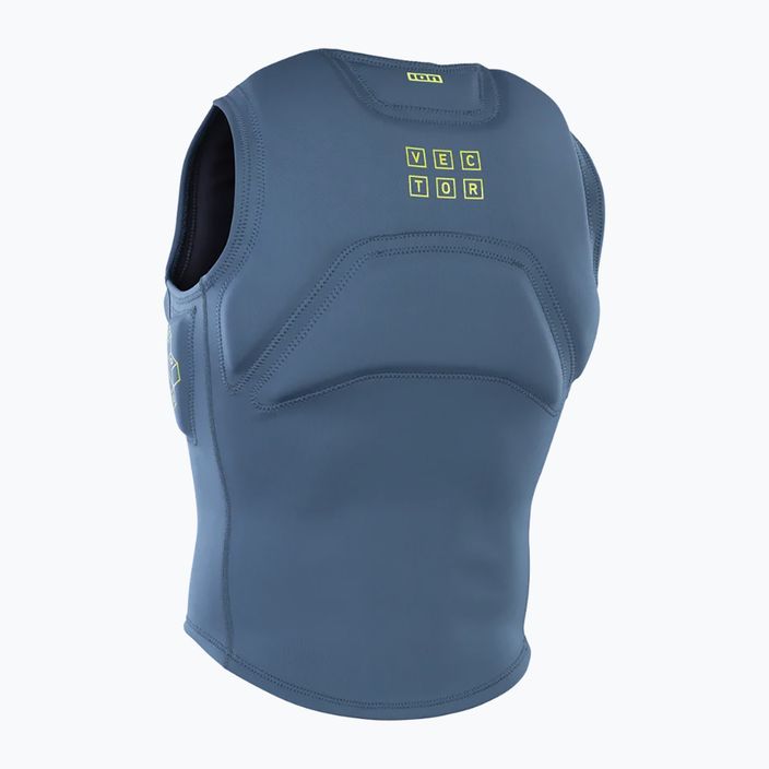 Men's protective waistcoat ION Vector Core Front Zip atlantic blue 3