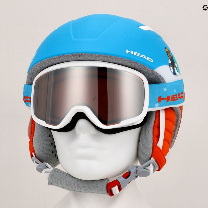Children's ski helmet HEAD Mojo Set Paw + Goggles blue 9