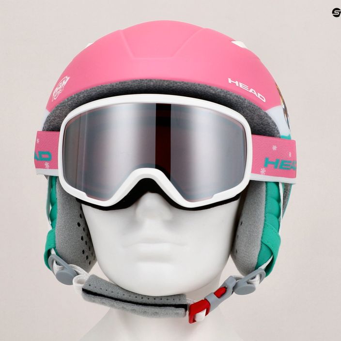 Children's ski helmet HEAD Maja Set Paw + Goggles pink 9