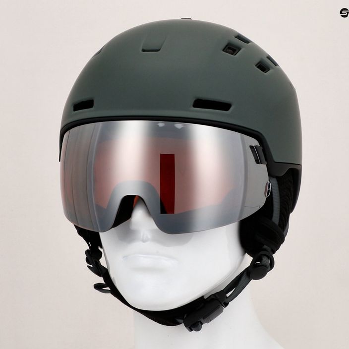 HEAD Radar night green ski helmet 8