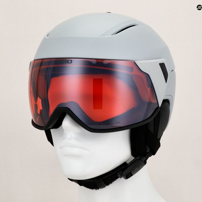 Giro Orbit Spherical matte light grey/vivid ember ski helmet 9