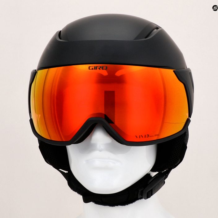 Giro Orbit Spherical matte black/vivid ember ski helmet 9