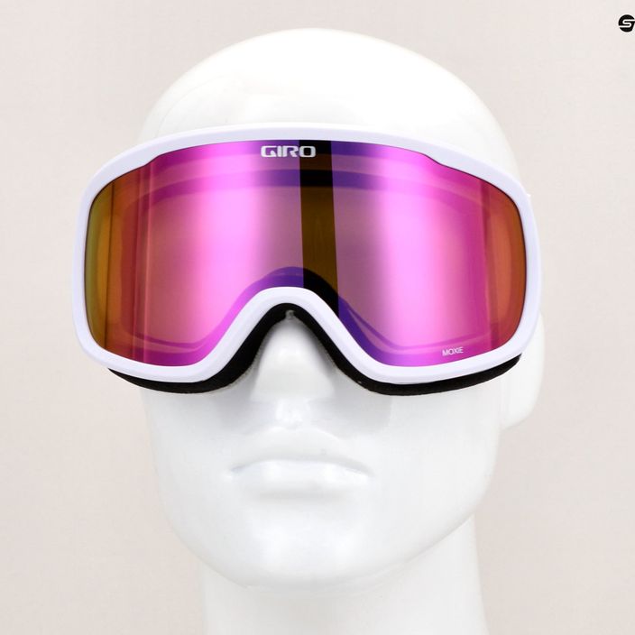 Women's ski goggles Giro Moxie white core light/amber pink/yellow 7