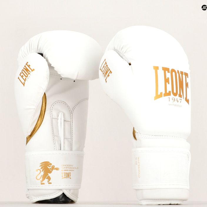 LEONE boxing gloves 1947 Black&White white GN059 6