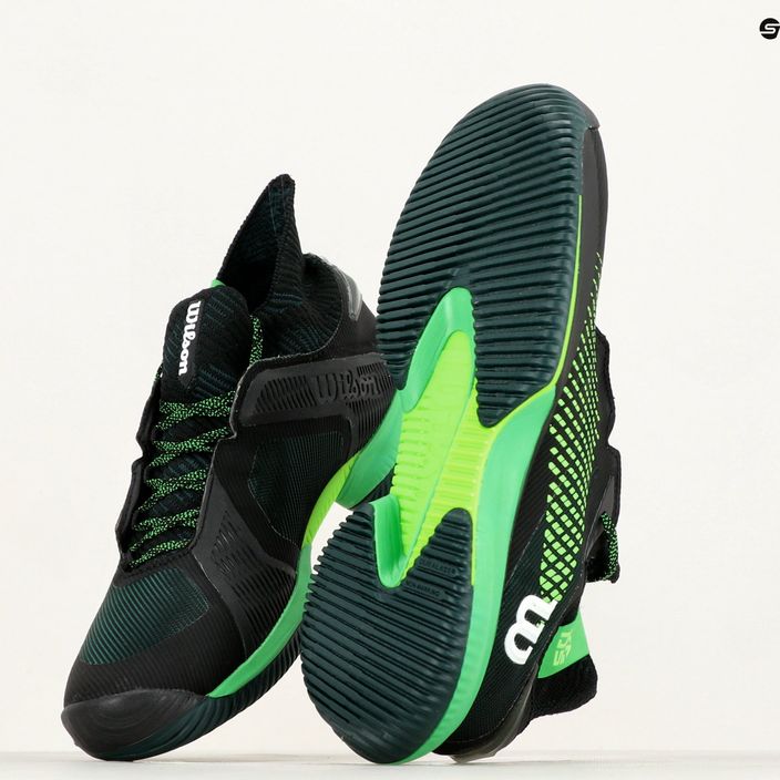 Men's tennis shoes Wilson Kaos Rapide STF black/green 9