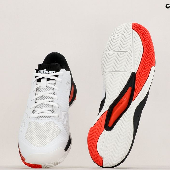 Men's tennis shoes Wilson Rush Pro Ace white/red/poppy red 12