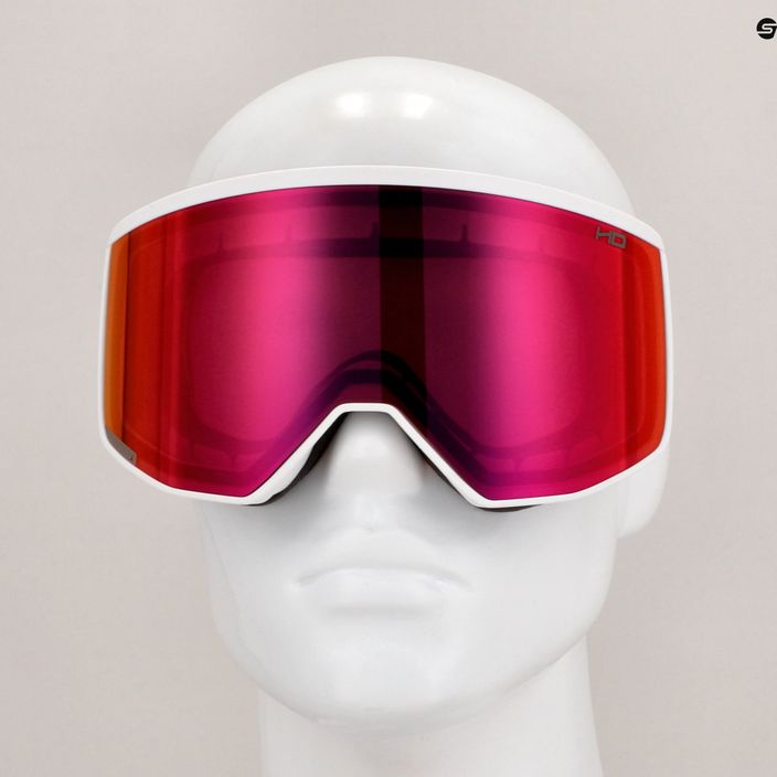 Atomic Four Pro HD white/pink copper ski goggles 8