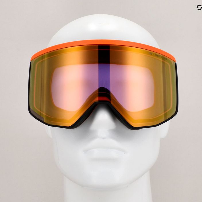 Atomic Four Pro HD Photo ski goggles black/orange/tree/amber gold 8