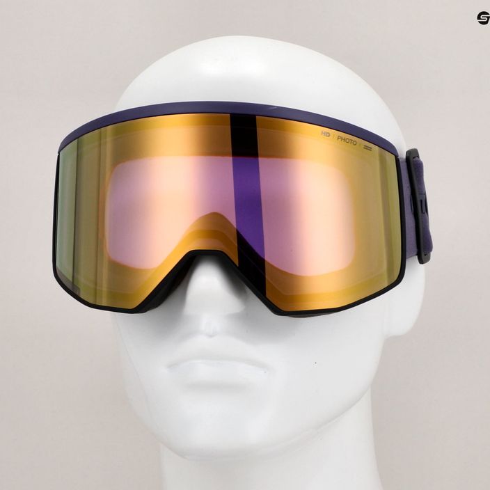 Atomic Four Pro HD Photo dark purple/amber gold ski goggles 8