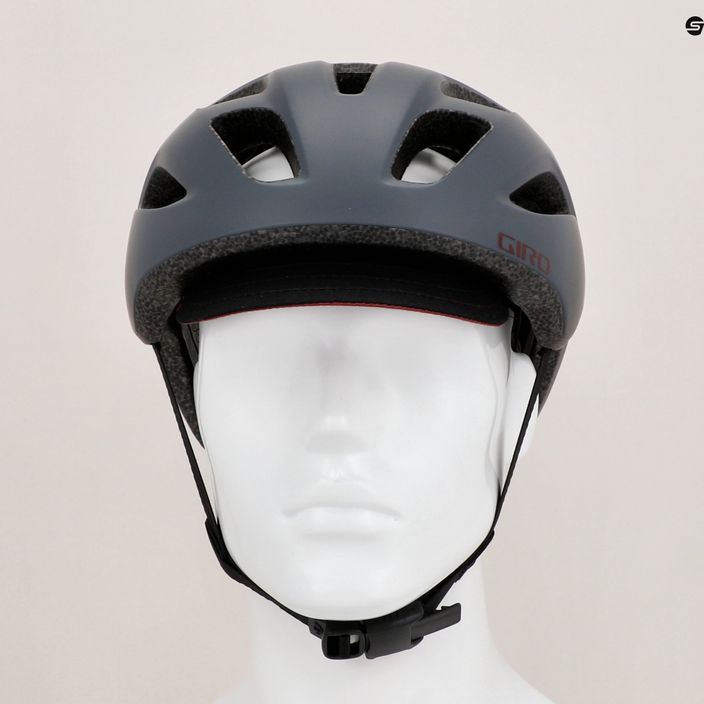 Giro bike helmet Cormick matte grey maroon 9