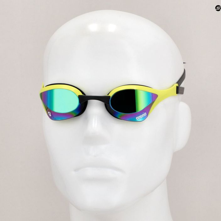 Arena swim goggles Cobra Ultra Swipe Mirror emerald/cyber lime 8