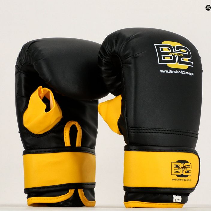 DIVISION B-2 instrument boxing gloves black and yellow DIV-BG03 11