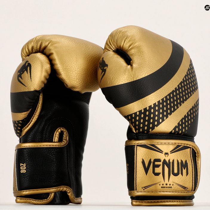 Venum Lightning Boxing Gloves gold/black 6