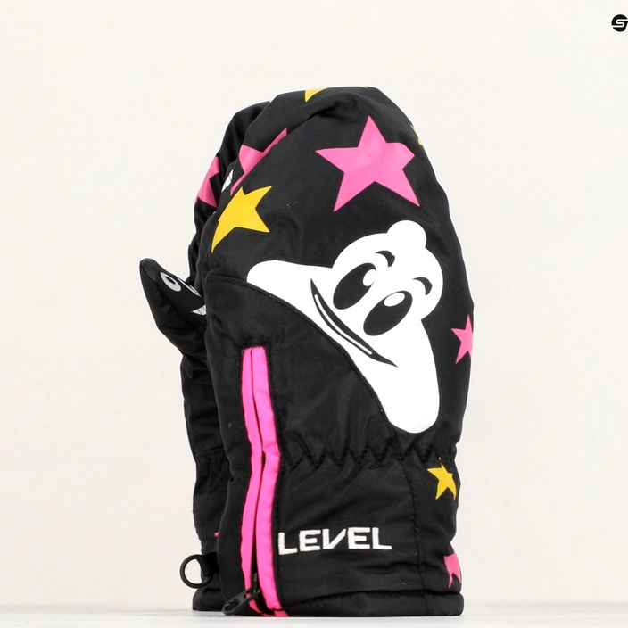 Level Lucky Mitt ninja pink children's ski gloves 9