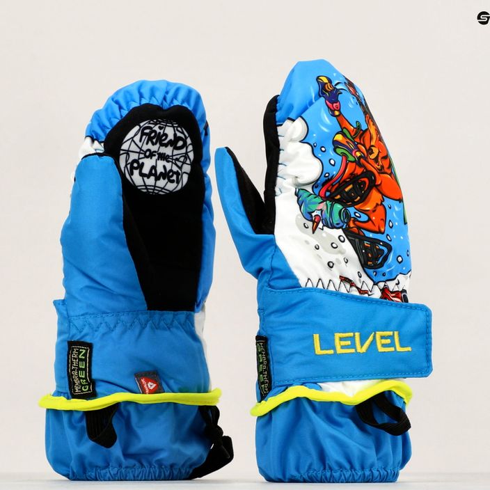 Level Animal children's ski gloves light blue 9