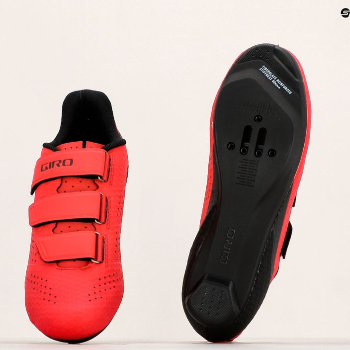 Men's Giro Stylus bright red road shoes 8