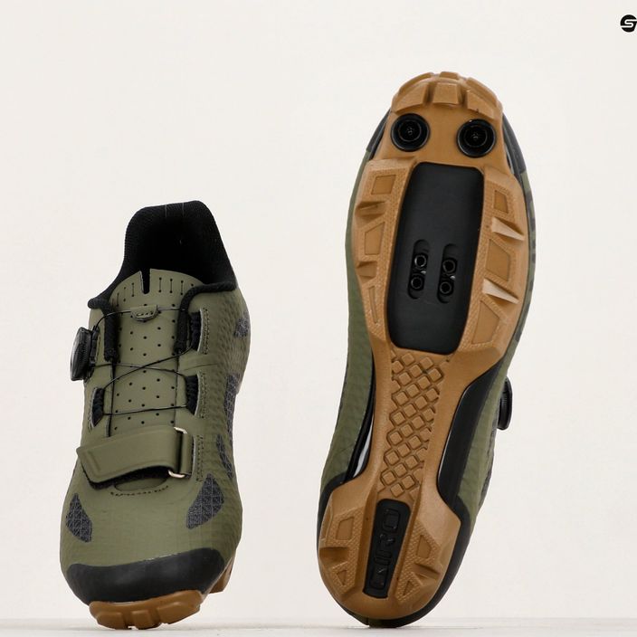 Men's MTB cycling shoes Giro Rincon olive rubber 8