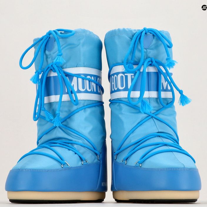 Moon Boot women's snow boots Icon Nylon alaskan blue 9