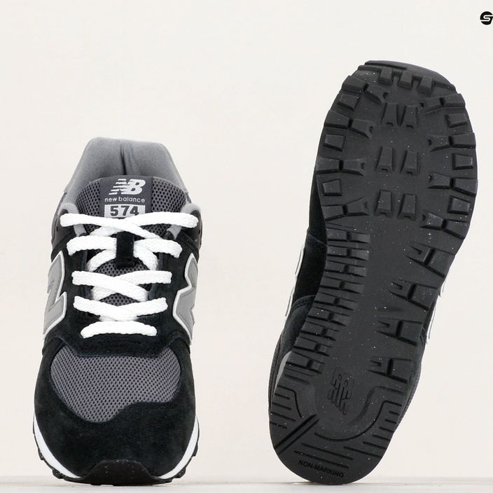New Balance GC574 black NBGC574TWE children's shoes 8