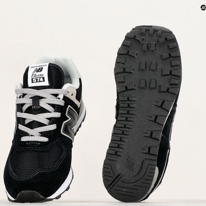 New Balance GC574 black NBGC574EVB children's shoes 8